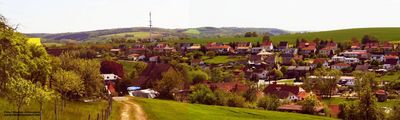 Blick auf das Wohngebiet "Birkenweg"