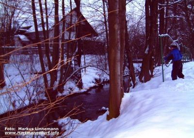 Am Raudabach im Winter