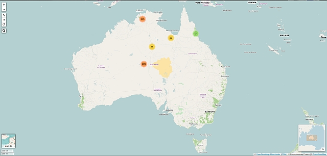 Meine Australienfotos auf Openstreetmap