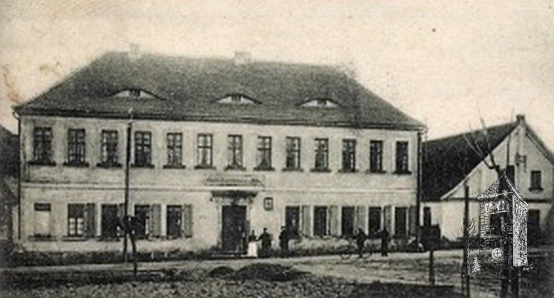 Gasthof zum schwarzen Adler um 1900 - Eisenberger Straße Einmündung Flurgraben
Foto: Ausschnitt einer Postkarte - gelaufen 1903 gasthof_003.jpg