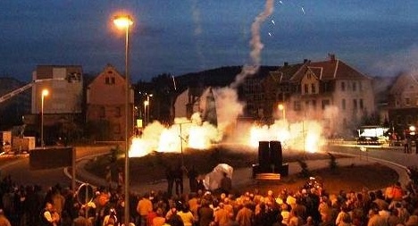 Eröffnung des Hartmannsdorfer Kreisverkehrs am 26.04.2008