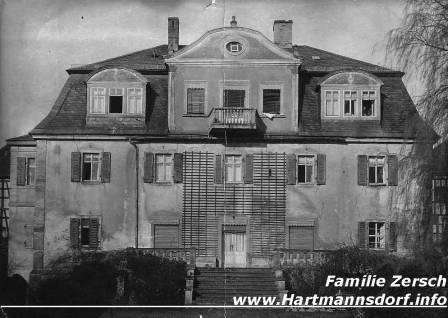 Schloss Hartmannsdorf vor Instandsetzung im Jahre 1926